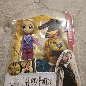 Luna Lovegood Doll with Accessories - Blonde Hair, Purple Outfit